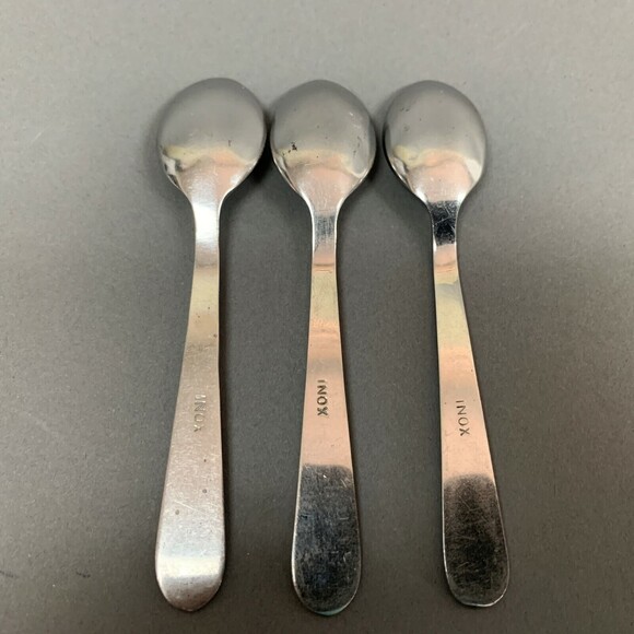 Inox Baby Dessert Spoons Lot of 3 - Picture 6 of 7